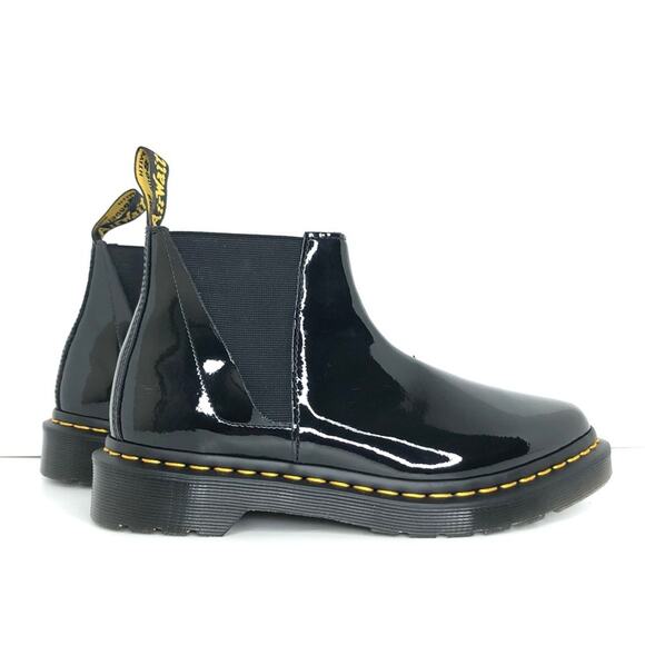 NIB Dr Martens Chelsea Pointed Toe Bianca Patent Lamper Boots Women’s 6 Shoes - Picture 3 of 12